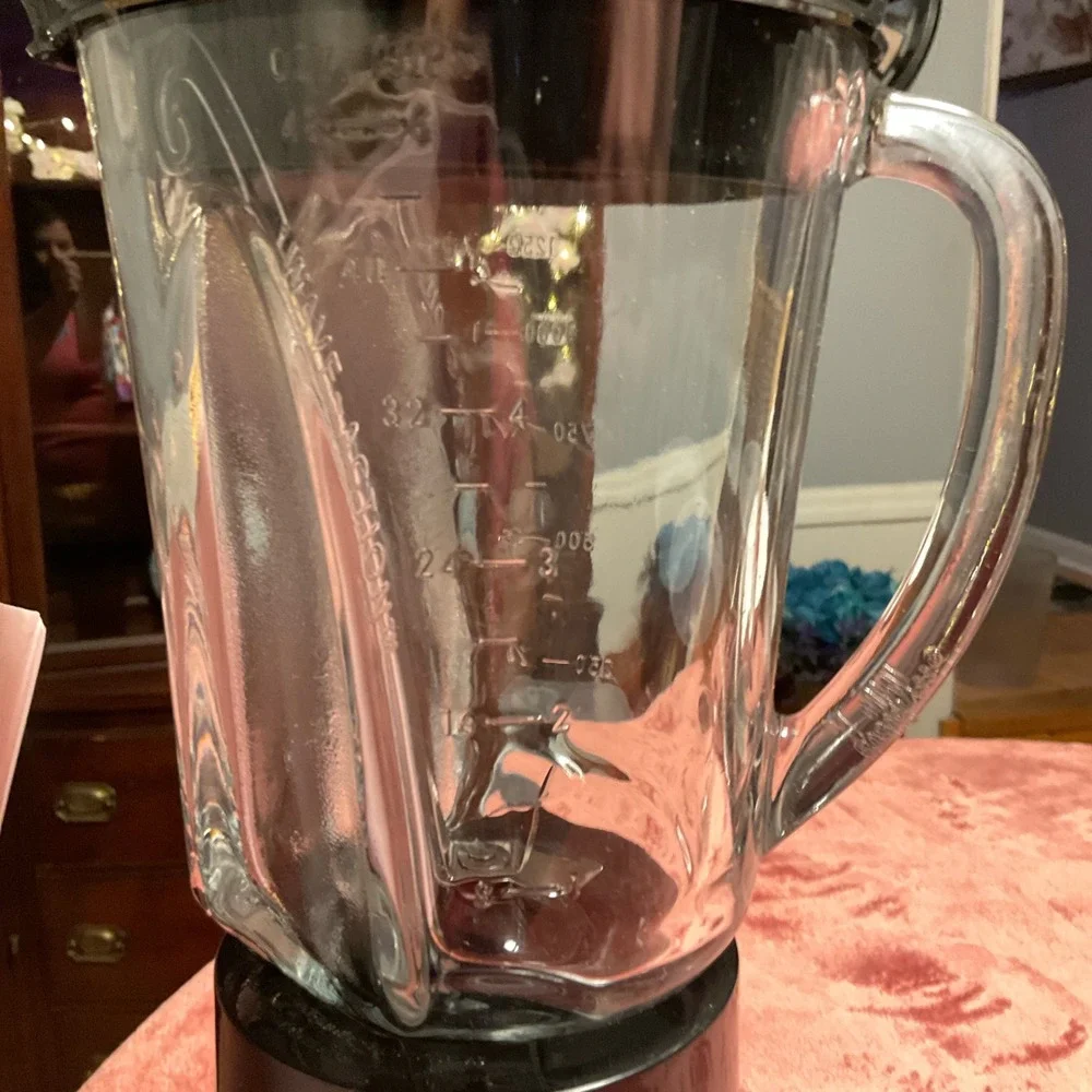 Hamilton Beach Blender Brushed Stainless Steel Glass Jar 3-Speed Pulse
